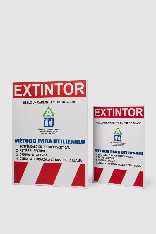 Señalización de Extintor Clase A