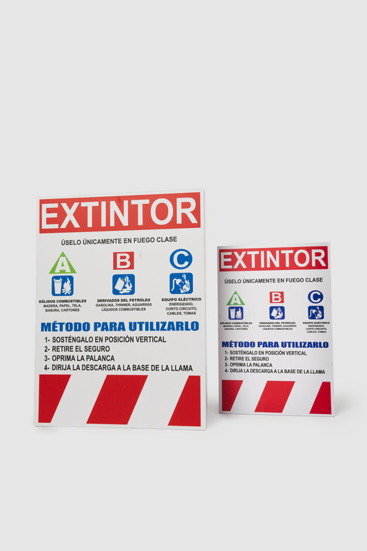 Señalización de Extintor Clase ABC