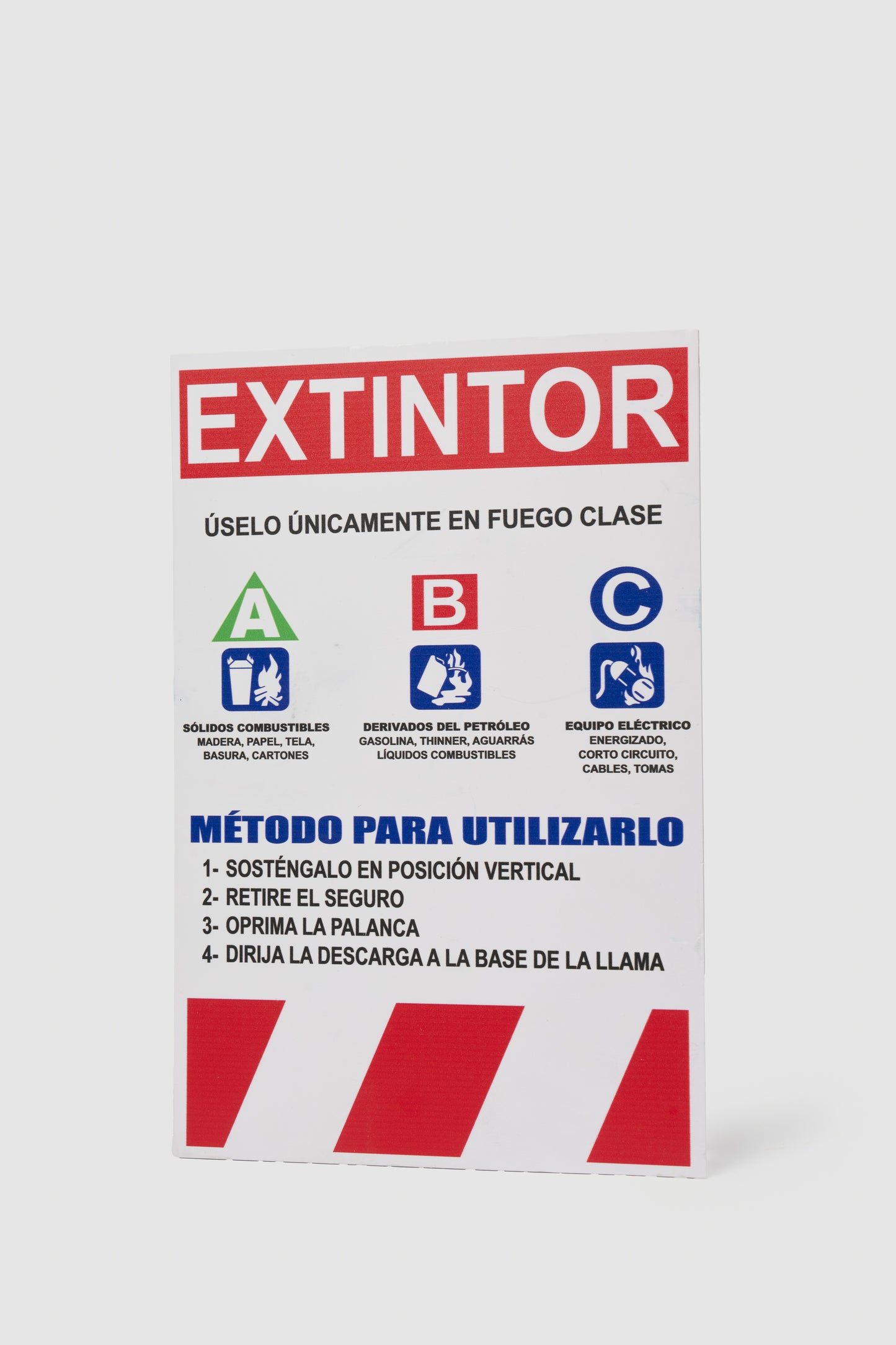 Señalización de Extintor Clase ABC