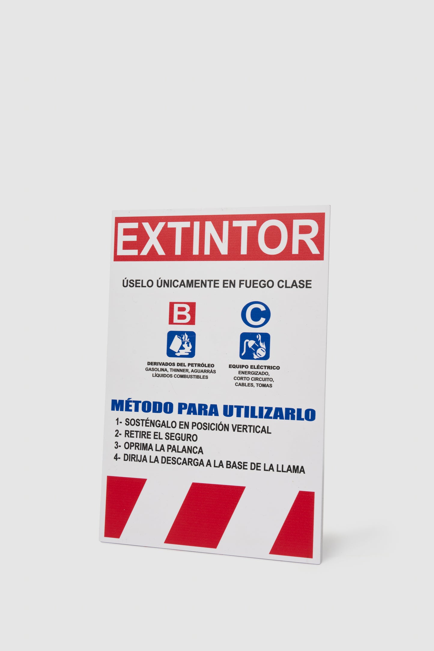 Señalización de Extintor Clase B C